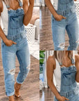 Ripped overalls-D140