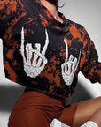 Skull finger pattern TEE-D830