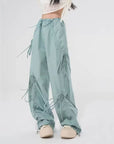 Design drawstring cargo pants-D422