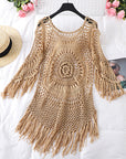 Fringed beach blouse-D743