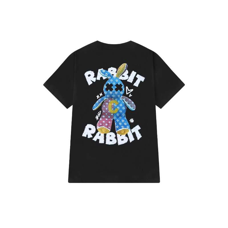 Letter print cartoon trend TEE-D399