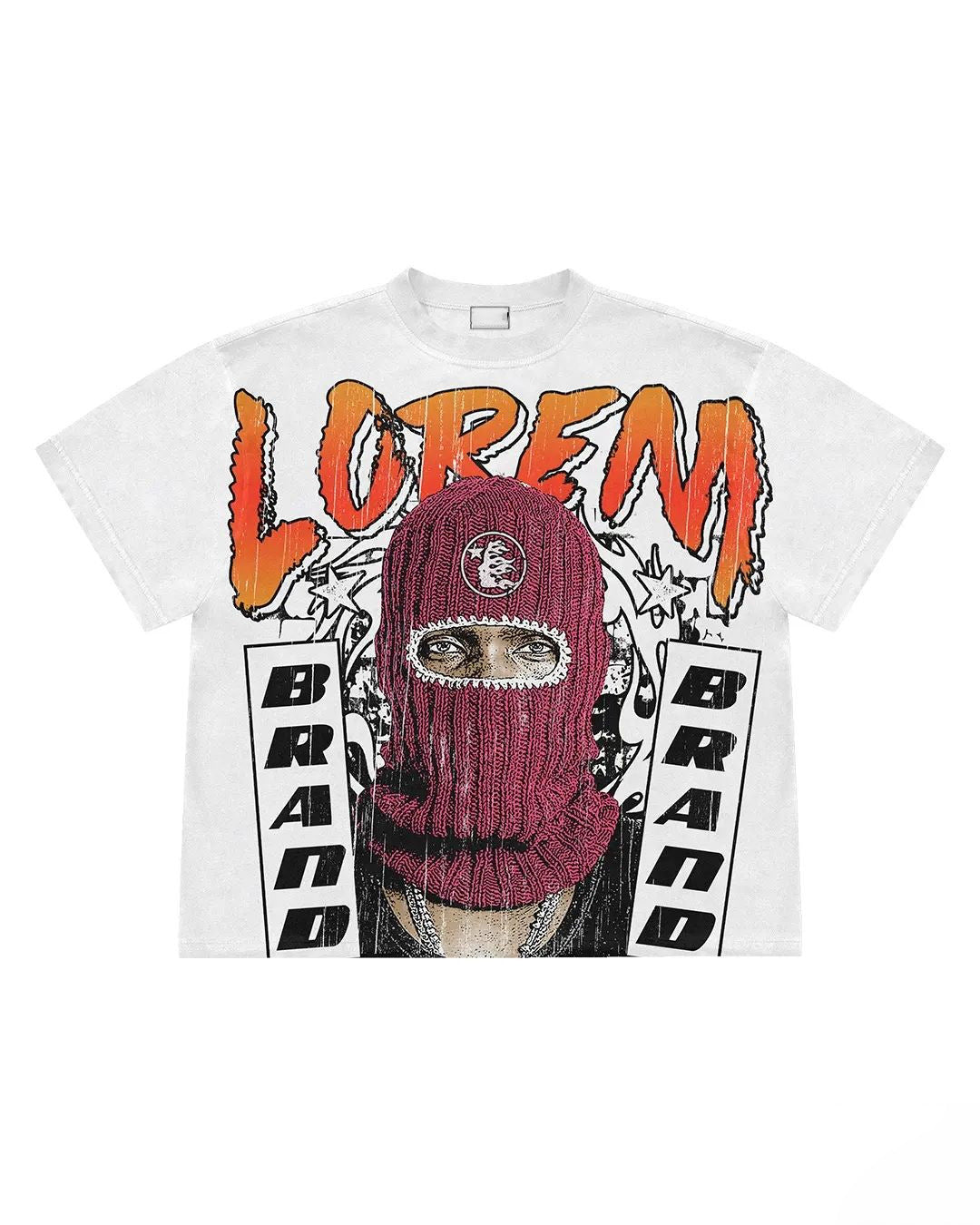 Oversized logo Tee-D606