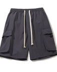 Solid color pocket shorts-D108