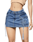 Denim skirt-D768