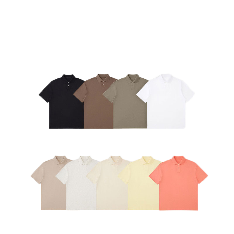 Solid color poloi short -C7