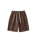 Solid color drawstring shorts-D7