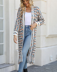 Fringed long cardigan coat-D788  | Inspanda
