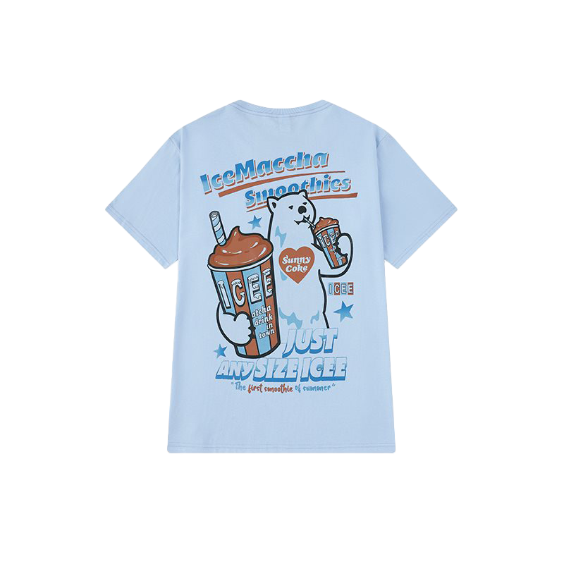 Letter print cartoon trend TEE-D399