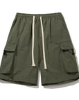 Solid color pocket shorts-D108
