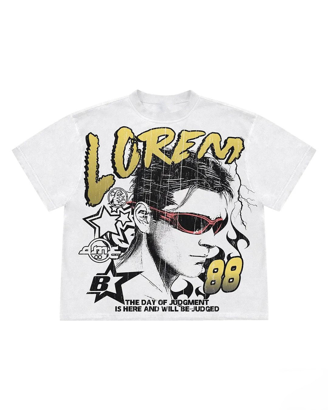 Oversized logo Tee-D606