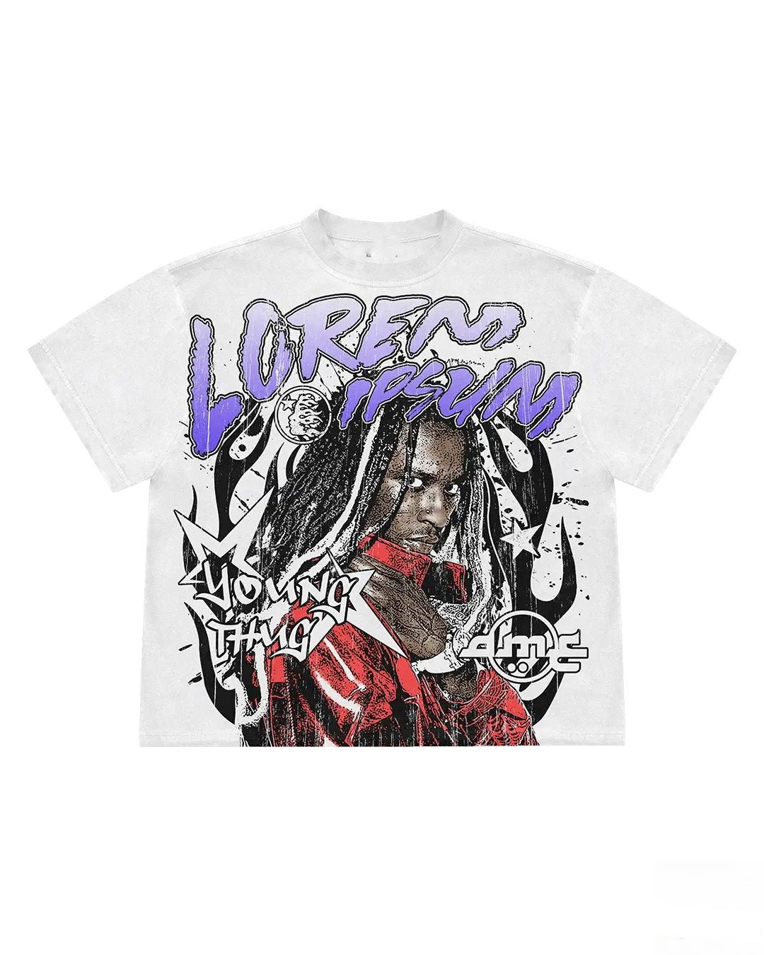 Oversized logo Tee-D606