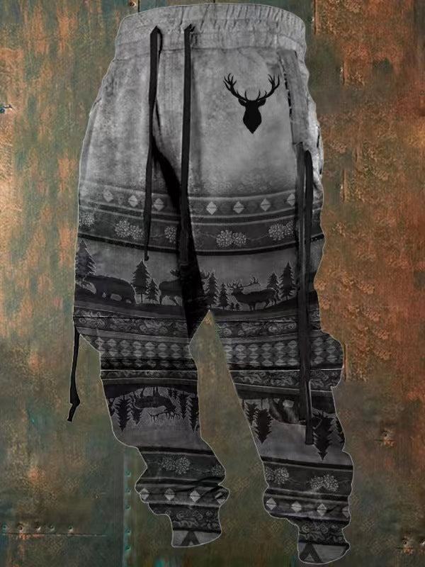 Retro trendy street pants-D404