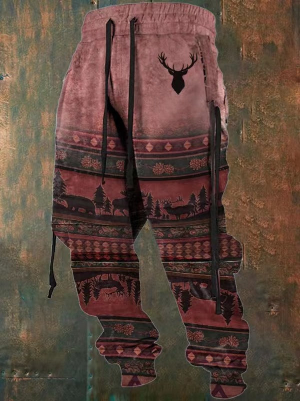 Retro trendy street pants-D404