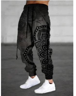 Retro trendy street pants-D404