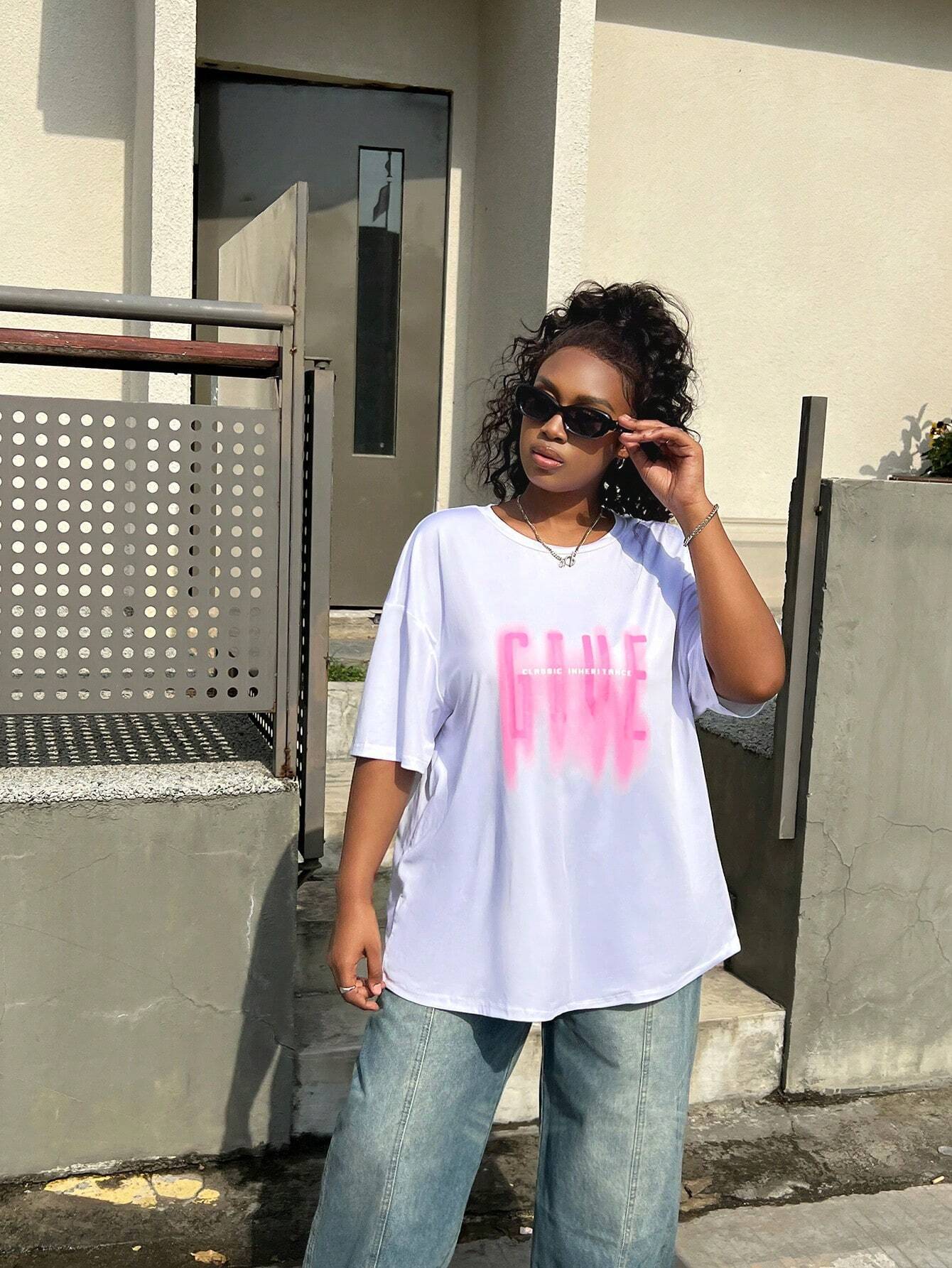 Letter print TEE-D660