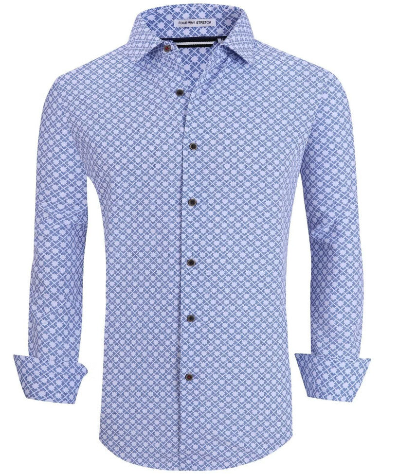 Long-sleeved plaid shirt-D204 | Inspanda