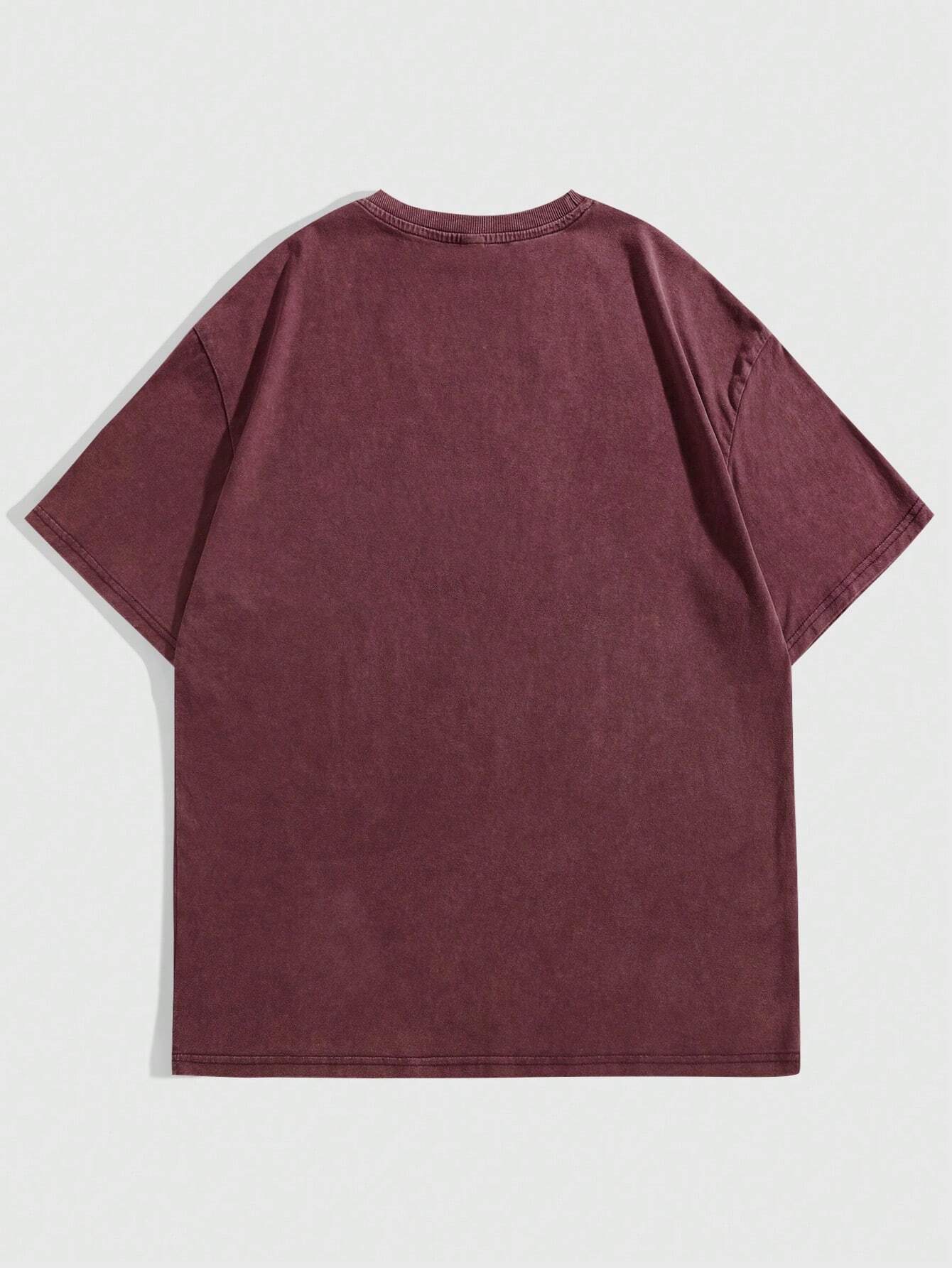 Retro letter print TEE-D373