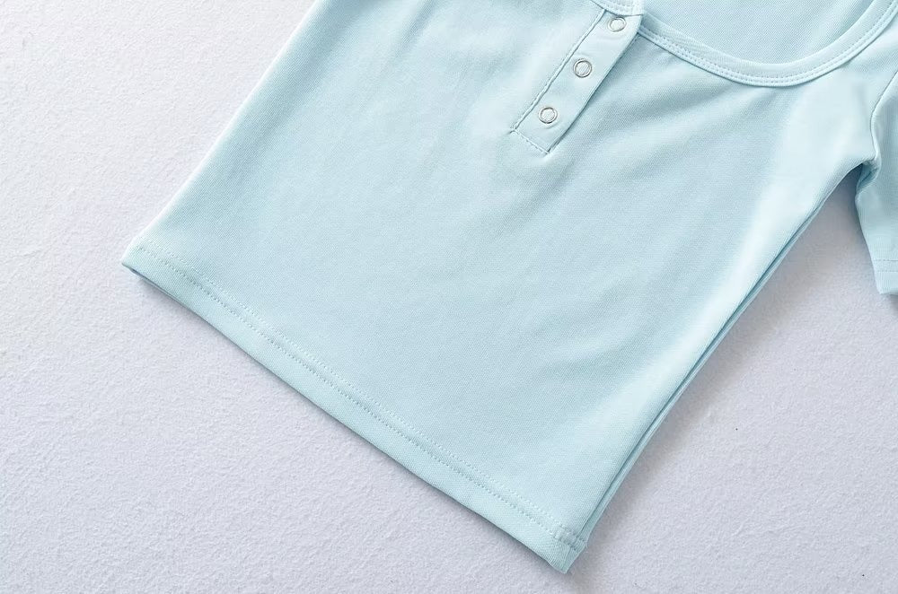 Solid color TEE-D464