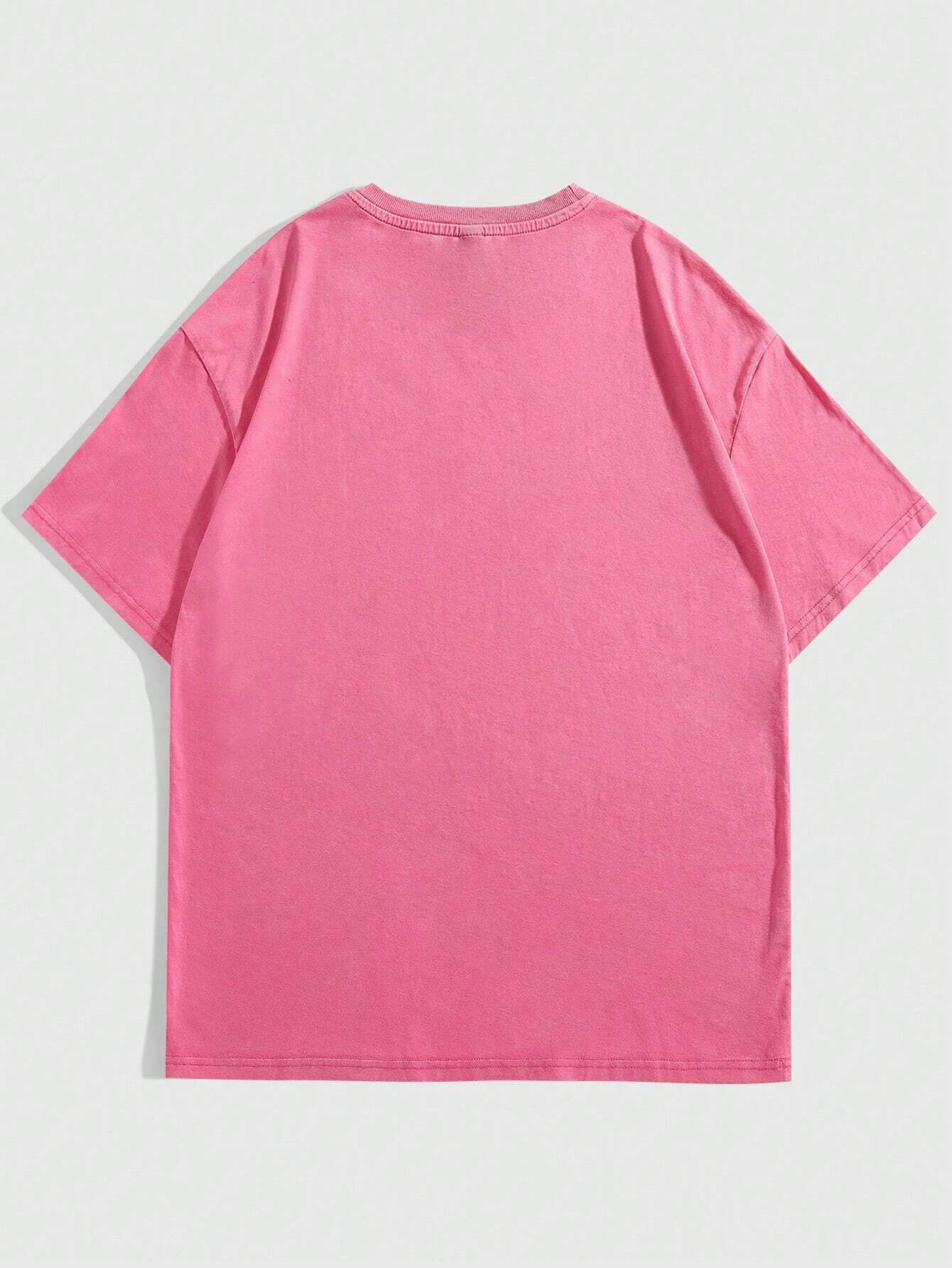 Retro letter print TEE-D373