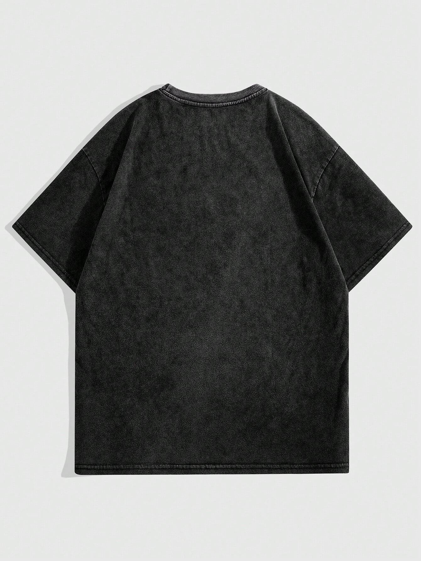 Retro letter print TEE-D373