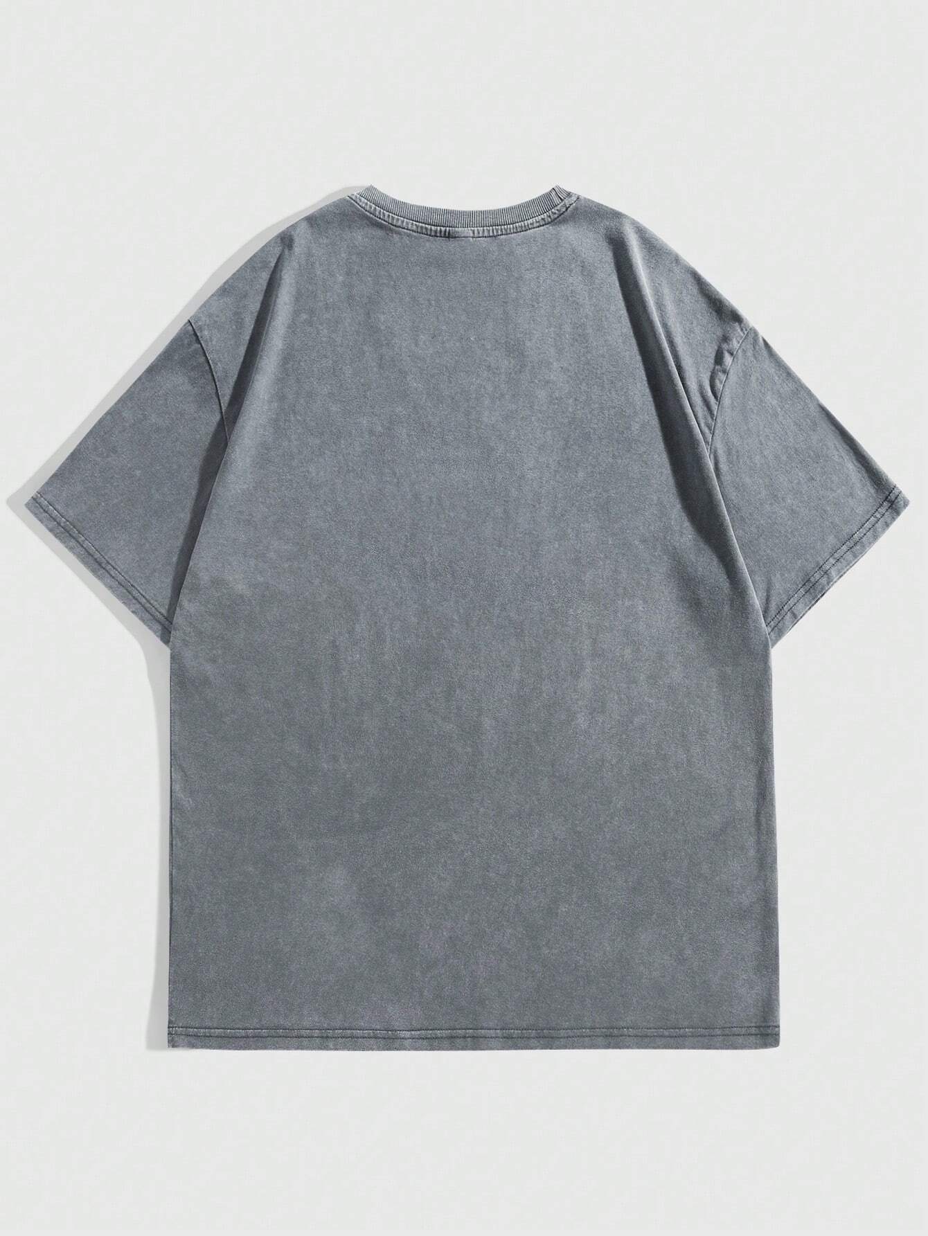 Retro letter print TEE-D373