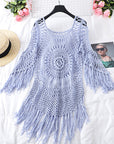 Fringed beach blouse-D743