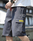 Multi-pocket shorts-D744