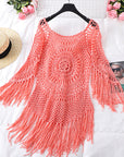 Fringed beach blouse-D743